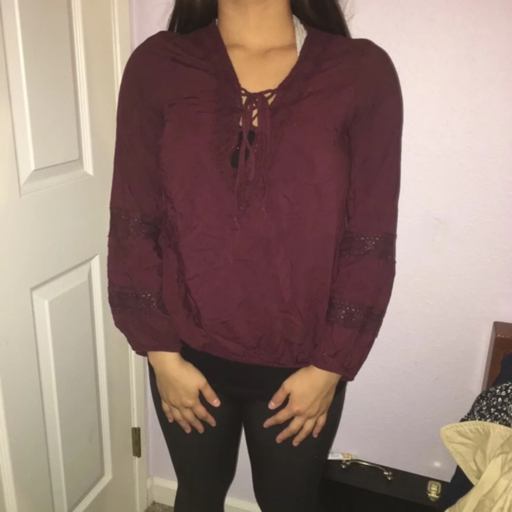 Maroon blouse